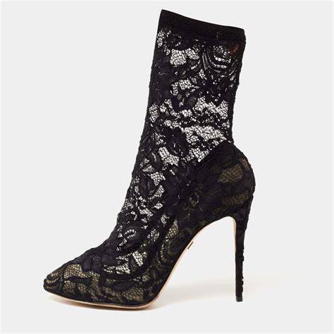 dolce gabbana lace booties
